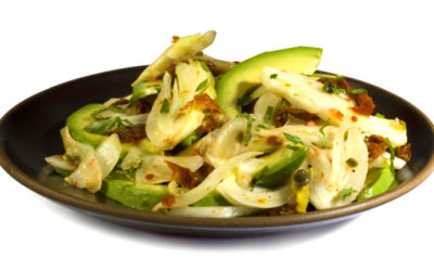 Quercetin-Rich Fennel, Avocado, and Mint Salad Recipe With a Pistachio-Caper Vinaigrette