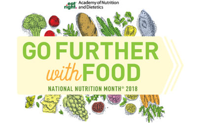 March is National Nutrition Month! "Go Further with Food"