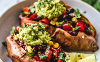 Black Bean Stuffed Sweet Potatoes